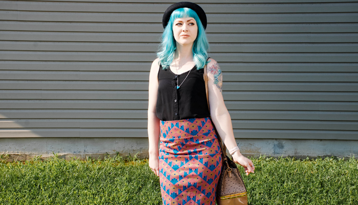 What I Wore: Turquoise Blue